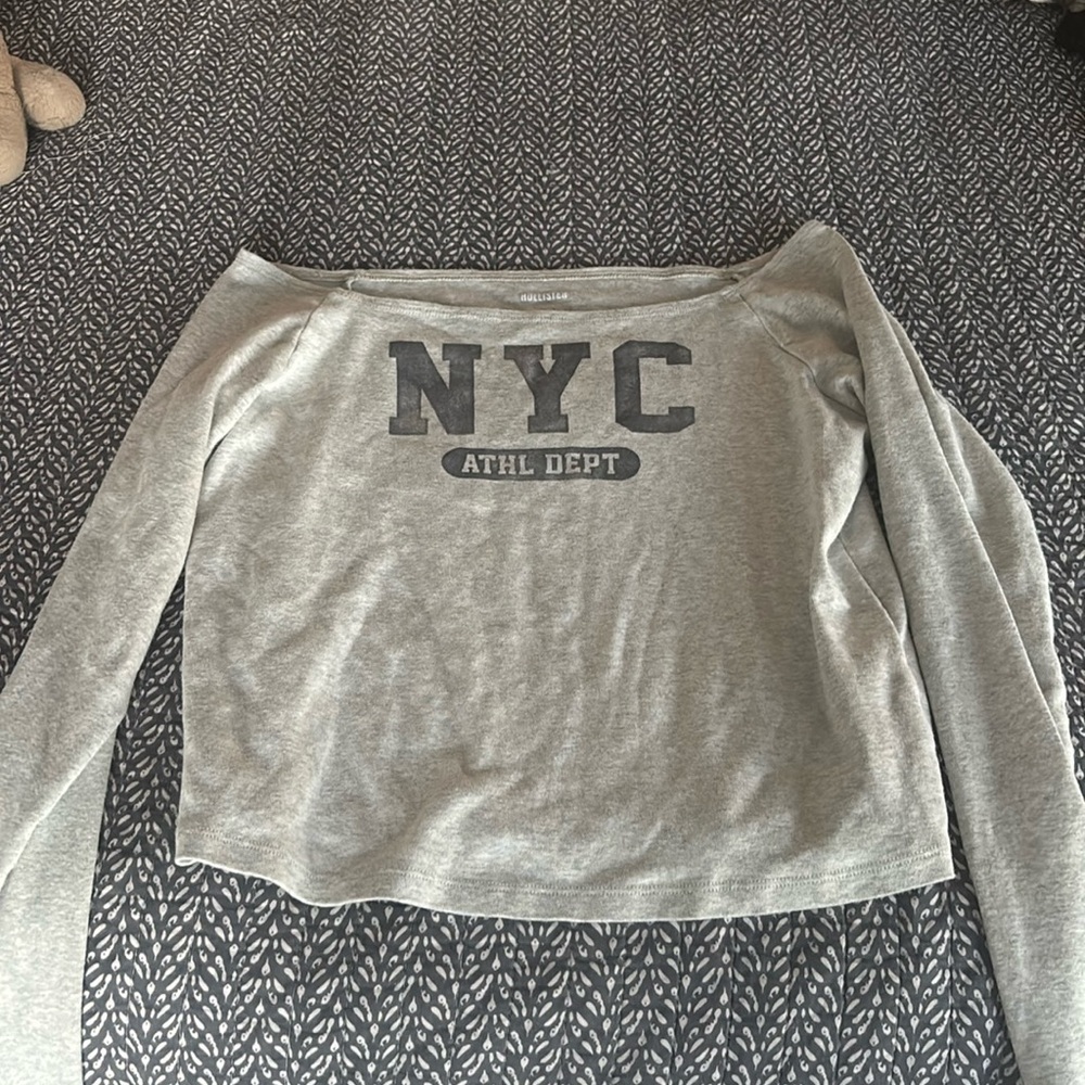 Hollister long sleeve off the shoulder